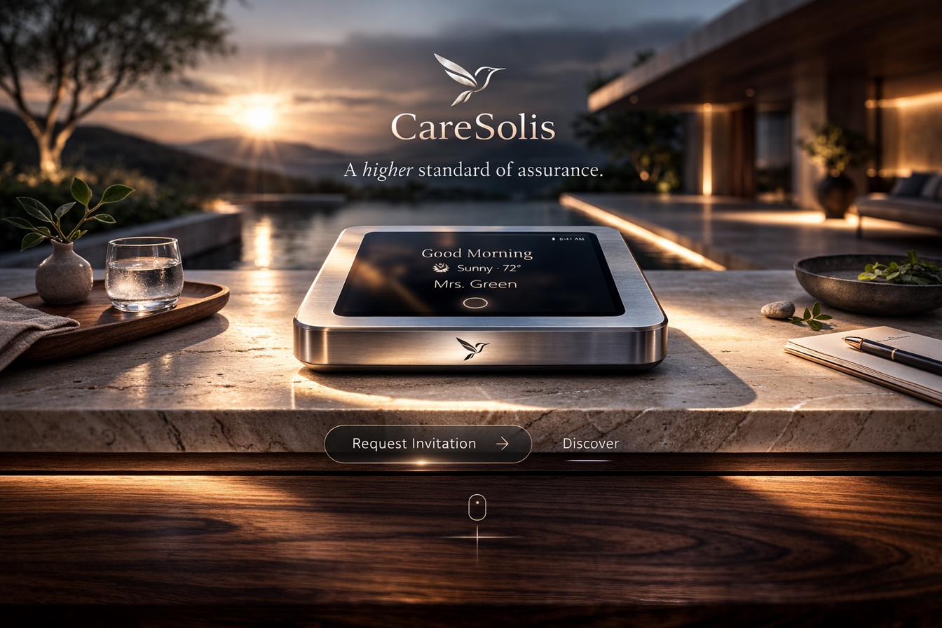 The Solis device by CareSolis — smart medication management for aging-in-place